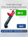 Promo Attelann : Forfait débouchage par pompe à 49 €