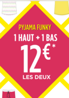 Pyjama funky 1 haut + 1 bas = 12€ les deux - Bouchara