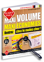 Maxi volume = maxi économies  - Leader Price