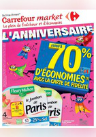L'anniversaire : jusqu'à -70% d'économies avec la carte fidélité - Carrefour Market