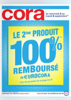 Le 2 ème produit 100% remboursé en €urocora - Cora