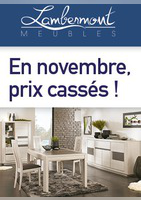Prix cassés en Novembre - Meubles Lambermont 