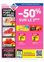 -50% sur le 2ème - Leader Price