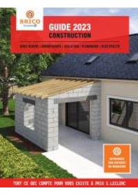 Prospectus Brico E.Leclerc LE BLANC : Guide de construction 2023