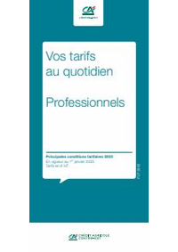 Prospectus Agence Crédit Agricole CORTE : Professionels / Vos Tarifs au Quotidien