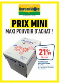 Prospectus Bureau Vallée - Paris : PRIX MINI MAXI POUVOIR D'ACHAT !