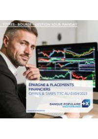 Prospectus Banque Populaire NOGARO : Plaquette-tarifs-epargne-2023