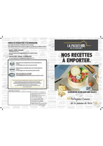 Prospectus La Pataterie : Nos recettes à emporter