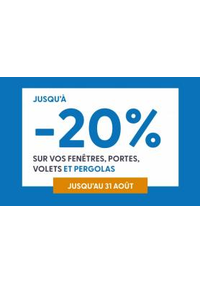 Prospectus Tryba ECHIROLLES : Jusqu'a -20% sur vos fenetres, portes, volets et pergolas