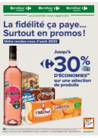 Prospectus Carrefour Contact SAUGUES : Votre rendez-vous fidélité d'août