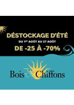 Prospectus Bois & Chiffons : DÉSTOCKAGE D'ÉTÉ!