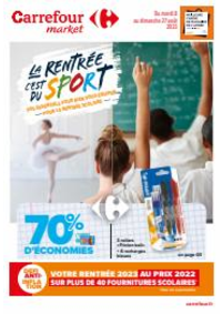 Prospectus Carrefour Market FLORAC : LA RENTREE C'EST DU SPORT !