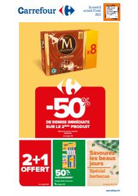 Prospectus Carrefour SOYAUX : -50% de remise immédiate sur le 2ème produit