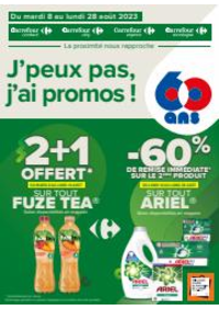 Prospectus Carrefour Contact ARREAU : J'peux pas, j'ai promos du 8 au 28 août 2023 !