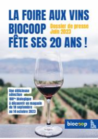 Prospectus Biocoop ST DIDIER SOUS AUBENAS : Foire aux Vins Biocoop 2023