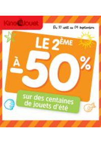 Prospectus KING JOUET ST JEAN D'ANGELY : Le 2eme a 50% sur une selection de jouets d'ete