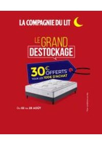 Prospectus La Compagnie du lit Dax : Offerts La compagnie du lit!