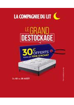 Prospectus La Compagnie du lit : Offerts La compagnie du lit!