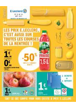 Promos et remises  : Les Prix E.Lecrerc, c'est Aussi sur Toutes les Courses de la Rentrée!