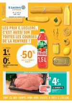 Promos et remises  : LES PRIX E.LECLERC, C'EST AUSSI SUR TOUTES LES COURSES DE LA RENTRÉE !