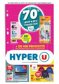 Prospectus Hyper U CHANTONNAY : Rentrée des classes