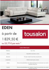 Prospectus Tousalon Béziers : Tousalon Collections