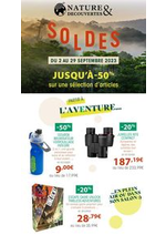 Prospectus Nature & Découvertes : Soldes! Jusqu'à -50%!