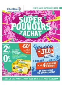 Prospectus E.Leclerc ARGENTAN : VOS SUPER POUVOIRS D'ACHAT