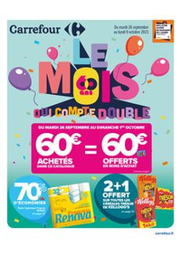 Prospectus Carrefour ANGERS C.C Grand Maine : LE MOIS QUI COMPTE DOUBLE