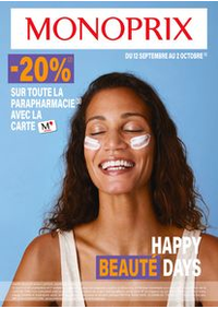 Prospectus Monoprix ANGERS : Happy beauté days