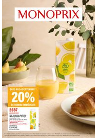 Prospectus Monoprix Caen Ornes : SÉLECTION BIO RESPONSABLE