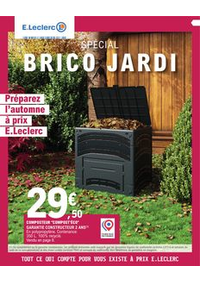 Prospectus E.Leclerc : Jardin Dautomne Brico Chauffage