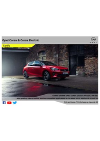 Prospectus Distributeur OPEL PGM ITALIE SAS PARIS : Opel Corsa Electric