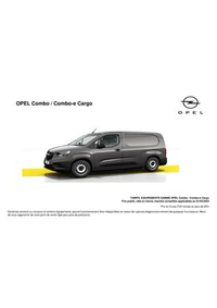 Prospectus Distributeur OPEL GARAGE A.D.C. AULNAY-SOUS-BOIS : Opel Combo-e Cargo