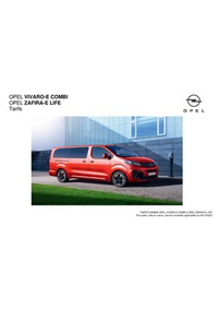Prospectus Distributeur OPEL LEGRAND AUTO 24 SAS LE MANS : Opel Zafira-e Life