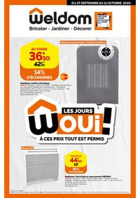 Prospectus Weldom CARRIERES SUR SEINE : Les jours WOui!