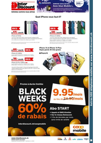 Prospectus Inter Discount Bern Bümpliz : BLACK WEEKS 60% de rabais
