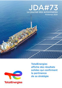 Prospectus Total RELAIS TULLE LA SOLANE : TotalEnergies affiche des résultats solides qui confirment la pertinence de sa stratégie