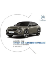 Promos et remises  : Citroën C5 X HYBRIDE RECHARGEABLE Caractéristiques