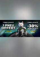 1 pneu acheté = 1 pneu offert - Feu Vert