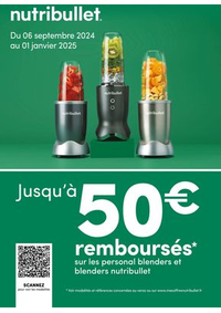 Prospectus Boulanger : Nutribullet : Jusqu'à 50€ remboursés!