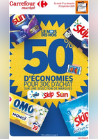 50% D'ÉCONOMIES SUR UNE SÉLECTION DE MARQUES POUR 30€ D’ACHAT - Carrefour Market