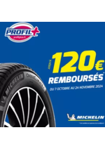 Promos et remises  : Pour l'achat de pneus MICHELIN c'est jusqu'à 120€ remboursés !