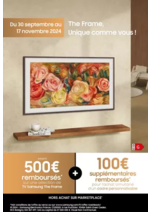 Promos et remises  : Jusqu'à 500€ remboursés avec Samsung