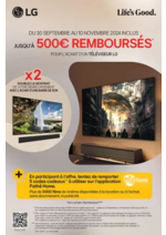 Promos et remises  : Jusqu'à 1000€ remboursés avec LG