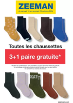 Promos et remises  : Toutes les chaussettes 3+1 paire gratuite