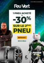 Promos et remises  : 1 Pneu acheté = -30% SUR LE 2ÈME PNEU