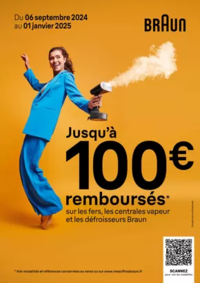 Prospectus Pro&Cie Baraqueville : Jusqu'à 100€ remboursés sur les fers, les centrales vapeur et les défroisseurs Braun