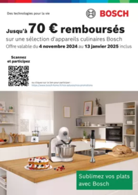 Prospectus Boulanger Dijon La Toison d'Or : OFFRE BOSCH : JUSQU'A 70€ REMBOURSES