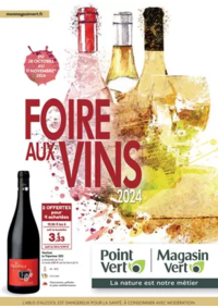 Prospectus Point Vert TONNAY BOUTONNE : Foire aux vins